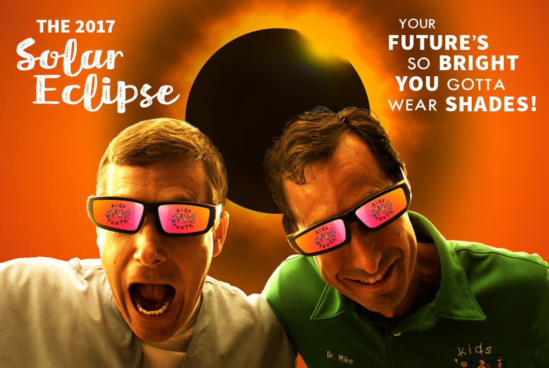 View the 2017 Total Solar Eclipse with a free pair of Kids Teeth glasses