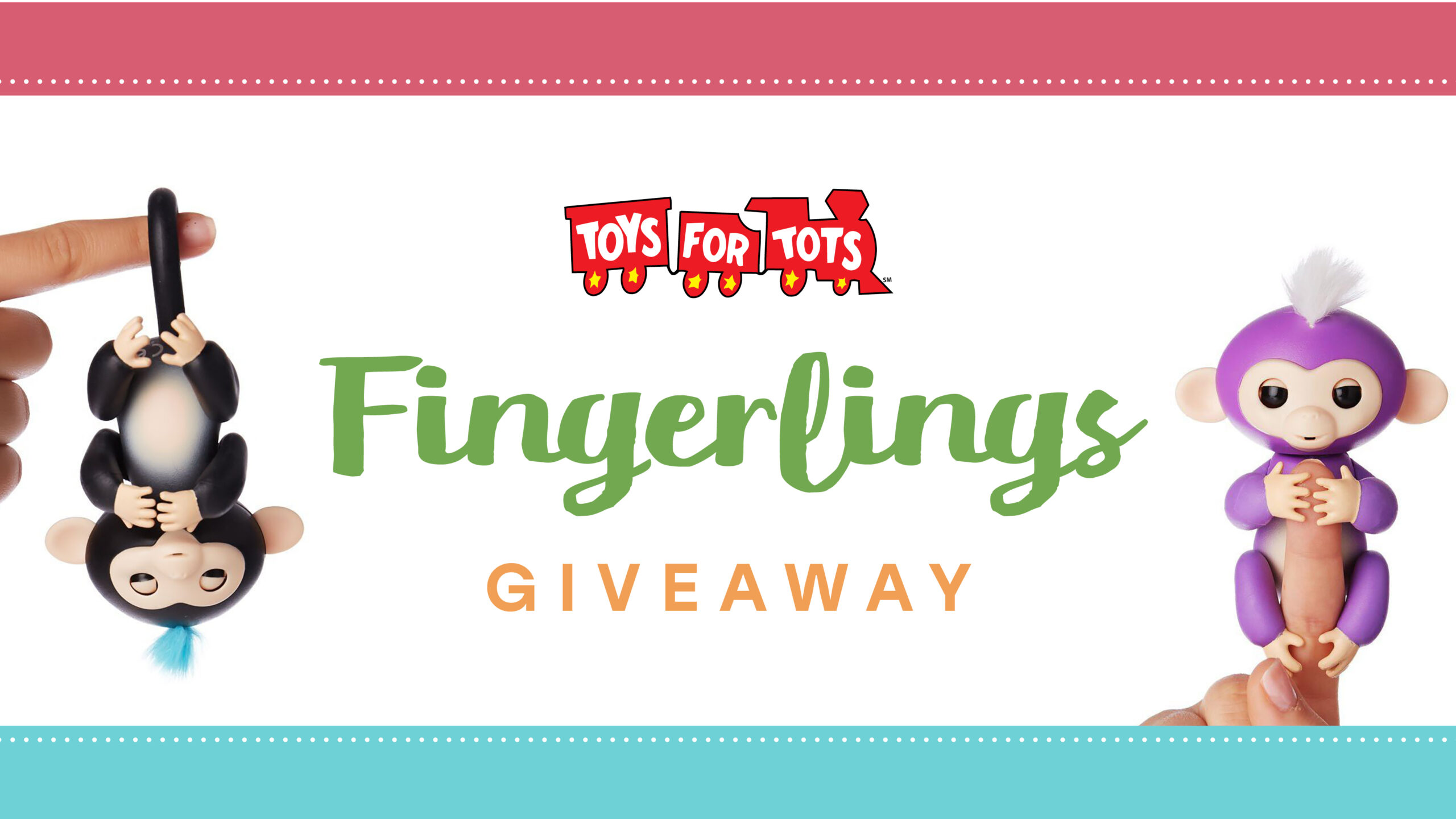 Bring a new, unwrapped toy for your chance to win a Fingerling!
