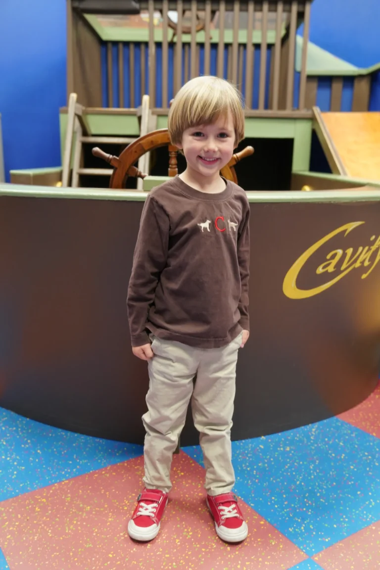 Kid smiling