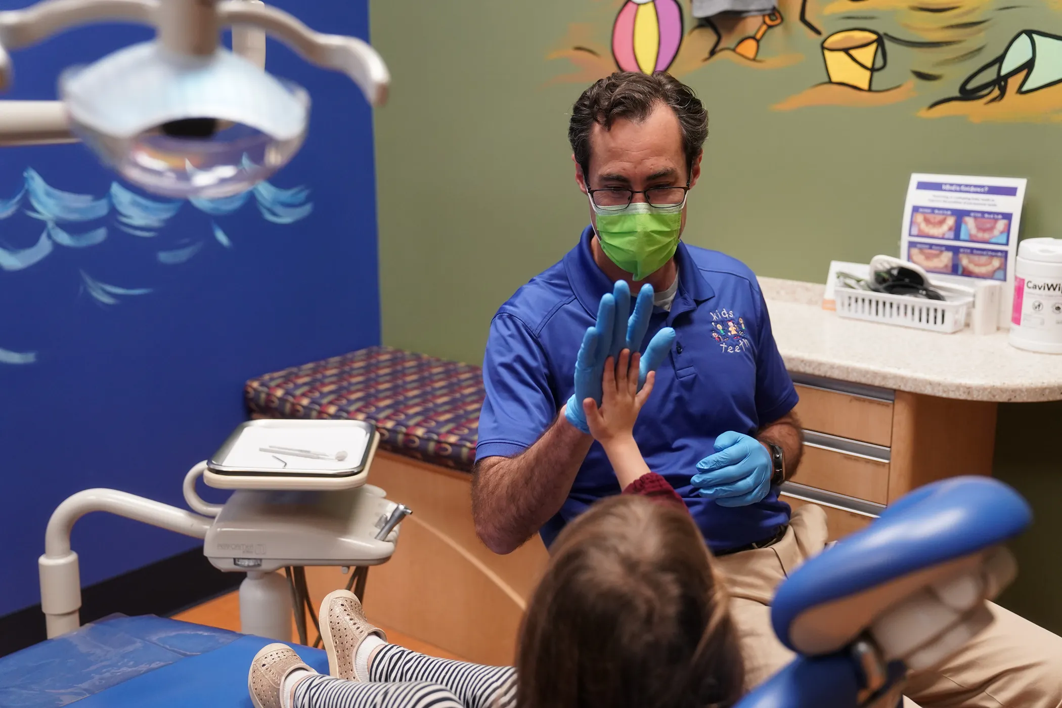 Dentist and patient